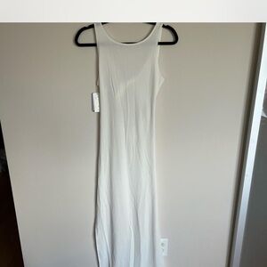 L*Space Cream Sheath Maxi Dress Scoop Neck Sleeveless